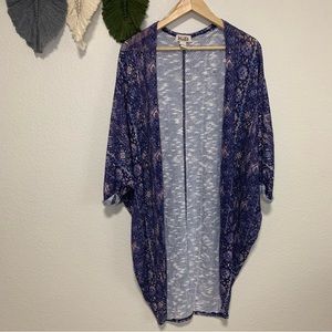 MUDD | knit kimono cardigan cocoon wrap sweater open front scarf wrap